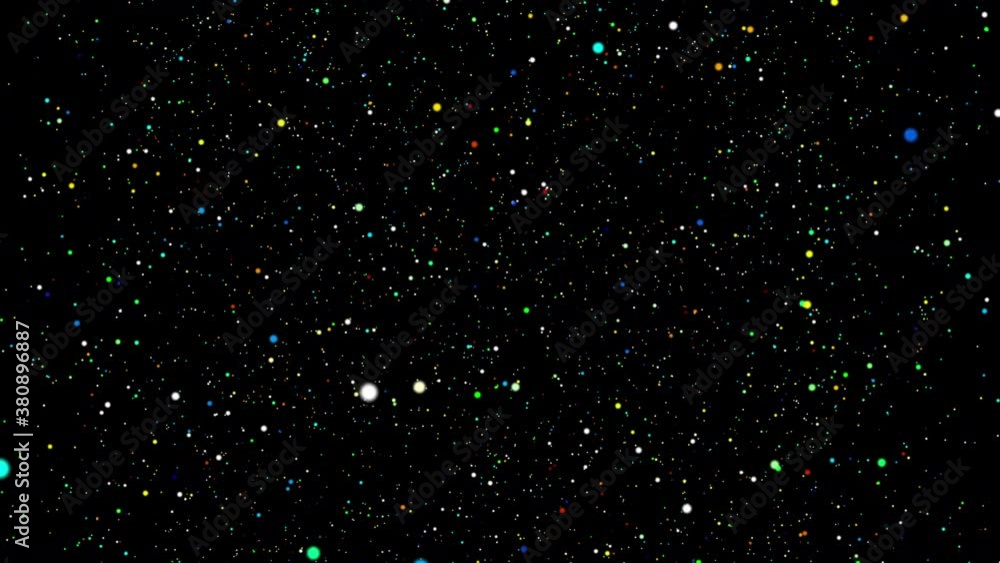 Poster seamless loop of virtual photons in empty space, simulation