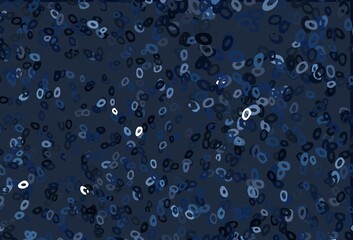 Dark BLUE vector layout with circle shapes.