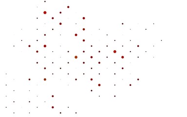 Light Red, Yellow vector cover with spots. Abstract illustration with colored bubbles in nature style. Pattern for ads, booklets.