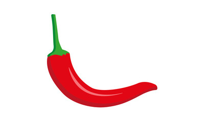 Red hot chili pepper vector illustration