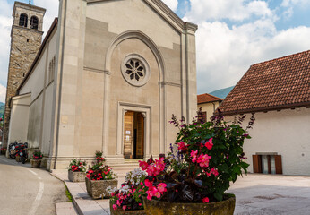 Fototapeta na wymiar Andreis chiesa Friuli