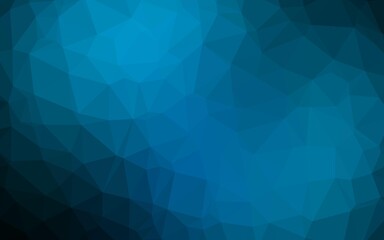 Fototapeta premium Light BLUE vector shining triangular background. Glitter abstract illustration with an elegant design. Triangular pattern for your business design.