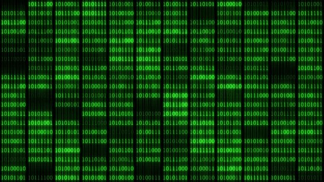 Digital binary data, streaming code background