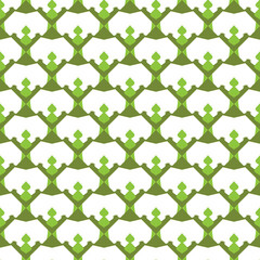 Vector seamless pattern texture background with geometric shapes, colored in green, white colors.