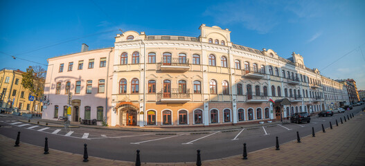 Fototapeta na wymiar Minsk. Downtown of Nemiga.