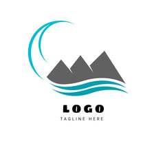 Travel With Mountain logo design.