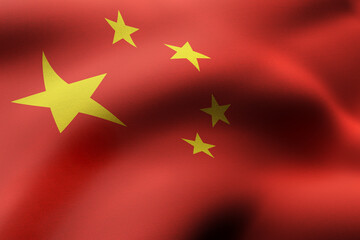 China 3d flag