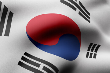 South Korea 3d flag