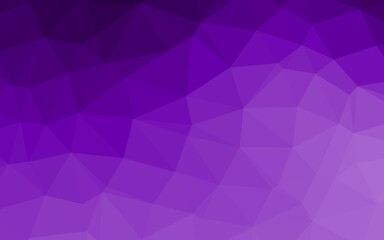Light Purple vector polygonal background. Glitter abstract illustration with an elegant design. Triangular pattern for your business design.