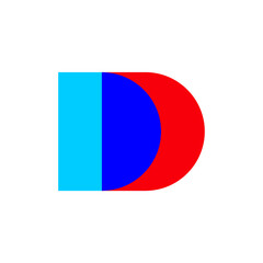 vector D logo alphabet DD icon illustrations