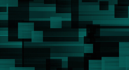 Abstract geometric blue squares pattern design background.