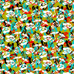 Obraz premium seamless pattern with flowers