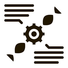 Blood Dna Biohacking Icon Vector . Contour Illustration