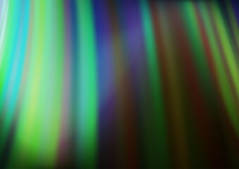 Dark Green vector background with abstract lines. Creative illustration in halftone marble style with gradient. A completely new template for your business design.