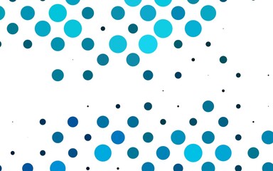 Light BLUE vector template with circles. Modern abstract illustration with colorful water drops. Design for business adverts.
