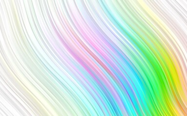 Obraz premium Light Multicolor, Rainbow vector template with bent lines. Creative geometric illustration in marble style with gradient. The best blurred design for your business.
