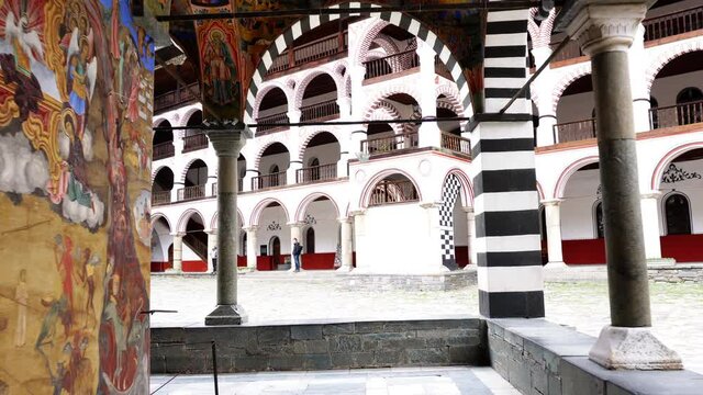 Walking on Rila Monastery, Bulgaria
