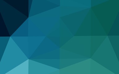 Light BLUE vector low poly texture. Glitter abstract illustration with an elegant design. Triangular pattern for your business design.