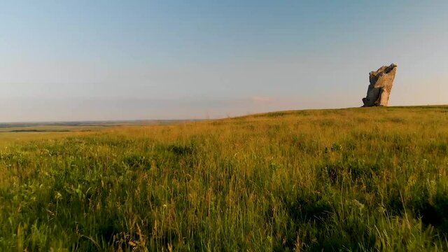 Low ground flying including Teter Rock in Kansas.