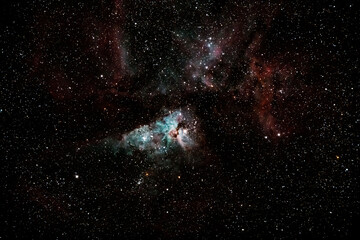 Der beeindruckende Deep Sky Objekt Eta-Carinae-Nebel NGC 3372 am Nachthimmel gesehen in Namibia