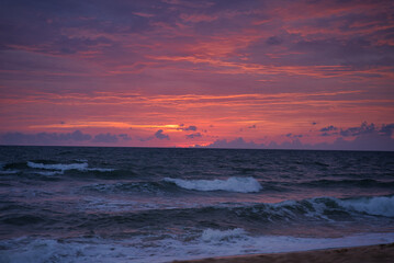 ベトナムフーコック島の夕焼け