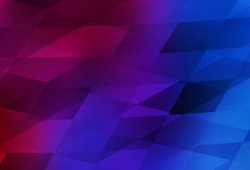 Fototapeta premium Dark Blue, Red vector backdrop with rhombus.
