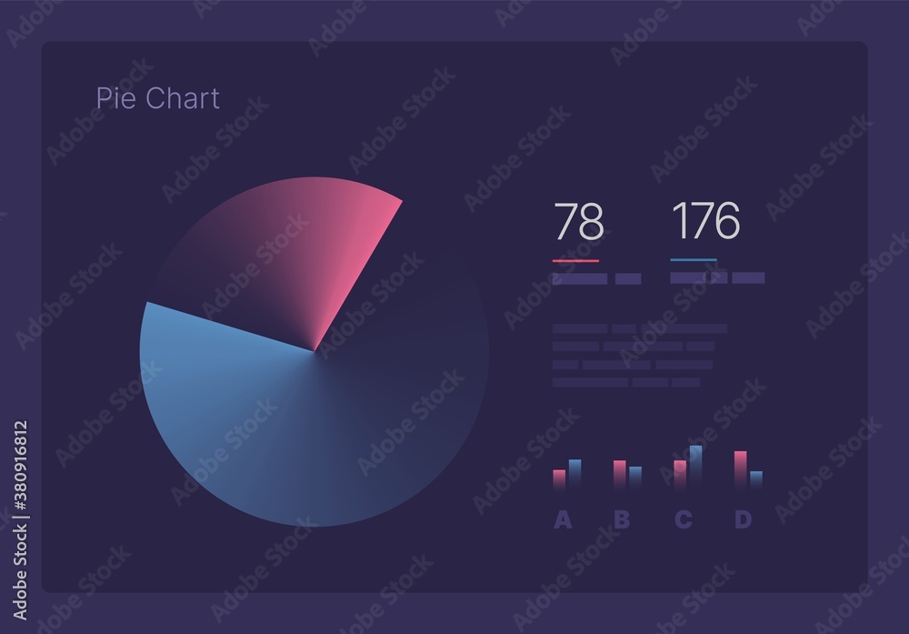 Poster infographic charts for business layout, presentation template and finance report. data visualization