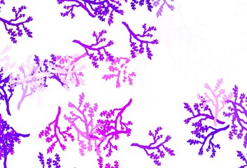 Obraz na płótnie Canvas Light Purple, Pink vector elegant template with sakura.