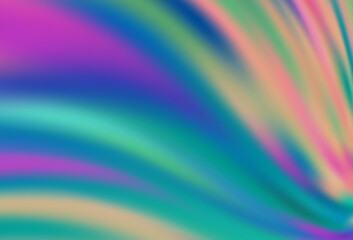 Light Green vector blurred bright texture.