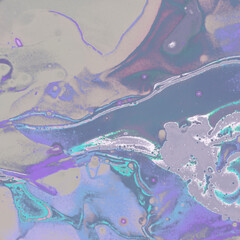 Cosmic Illustration. Artistic Pink Space. Hand