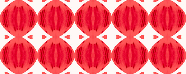 Abstract White Red repeatable Print. Retro