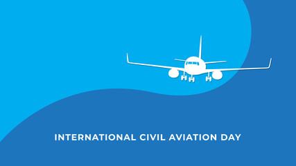 International Civil Aviation Day. Vector illustration