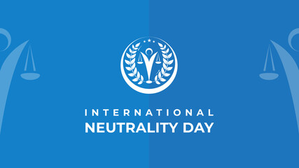International Day of Neutrality. Vector illustration
