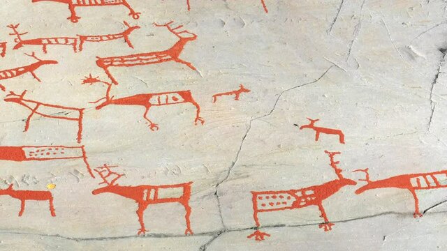 Prehistoric rock art in Alta, located  in northern Norway within the Arctic Circle. The rock art in Alta belongs to the UNESCO World Heritage Site