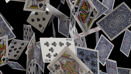 Playing Cards Background with Luma Matte - Powered by Adobe