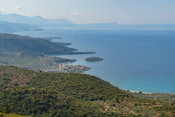 Kardamyli (Kardamili) view from above at Mani, Greece