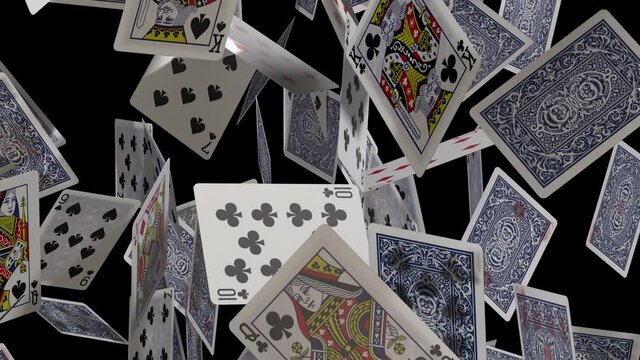 Playing Cards Background with Luma Matte