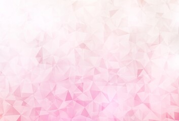 Naklejka premium Light Pink, Yellow vector gradient triangles template.