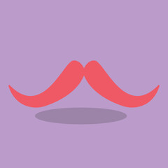 mustache pink