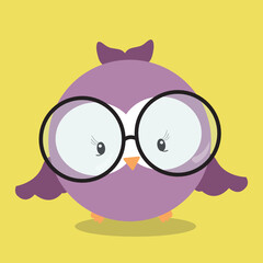 owl with eyeglass