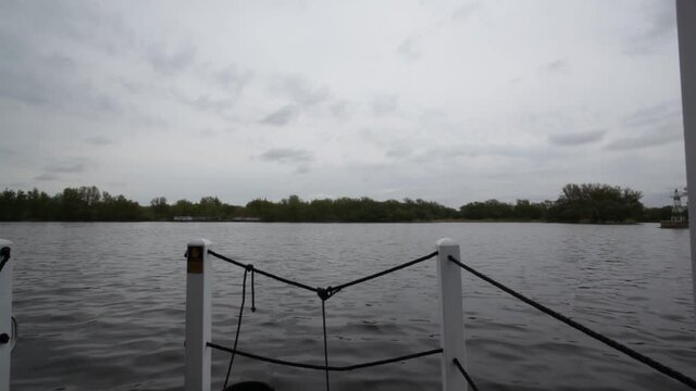Einfahrt von Plauer See auf Niederhavel Hausboot Urlaub Havelseen, Brandenburg an der Havel