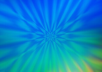 Light Blue, Green vector glossy abstract background. Glitter abstract illustration with an elegant design. The template can be used for your brand book.