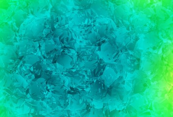 Light Green vector natural backdrop with roses, flowers.