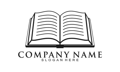 Open book illustration vector design
