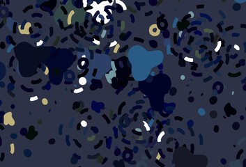 Light Multicolor vector pattern with random forms.