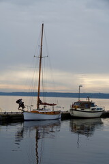 Fototapeta na wymiar Boote an der Ostsee
