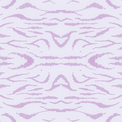 Pink African Print. Watercolor Animal Fur 