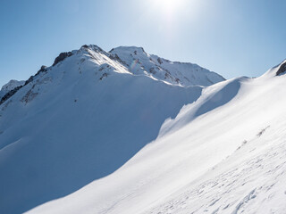 冬登山 北アルプス