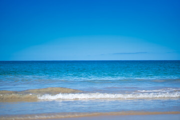 ハワイの海と波打ち際