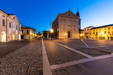 The walled town of Cittadella in Italy - obrazy, fototapety, plakaty